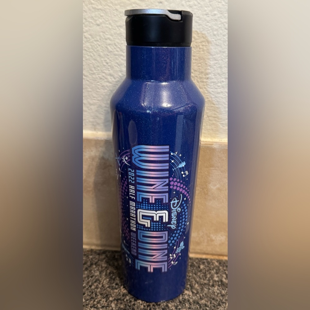 RunDisney Corkcicle 2022 Wine and Dine half marathon weekend water bottle Disney